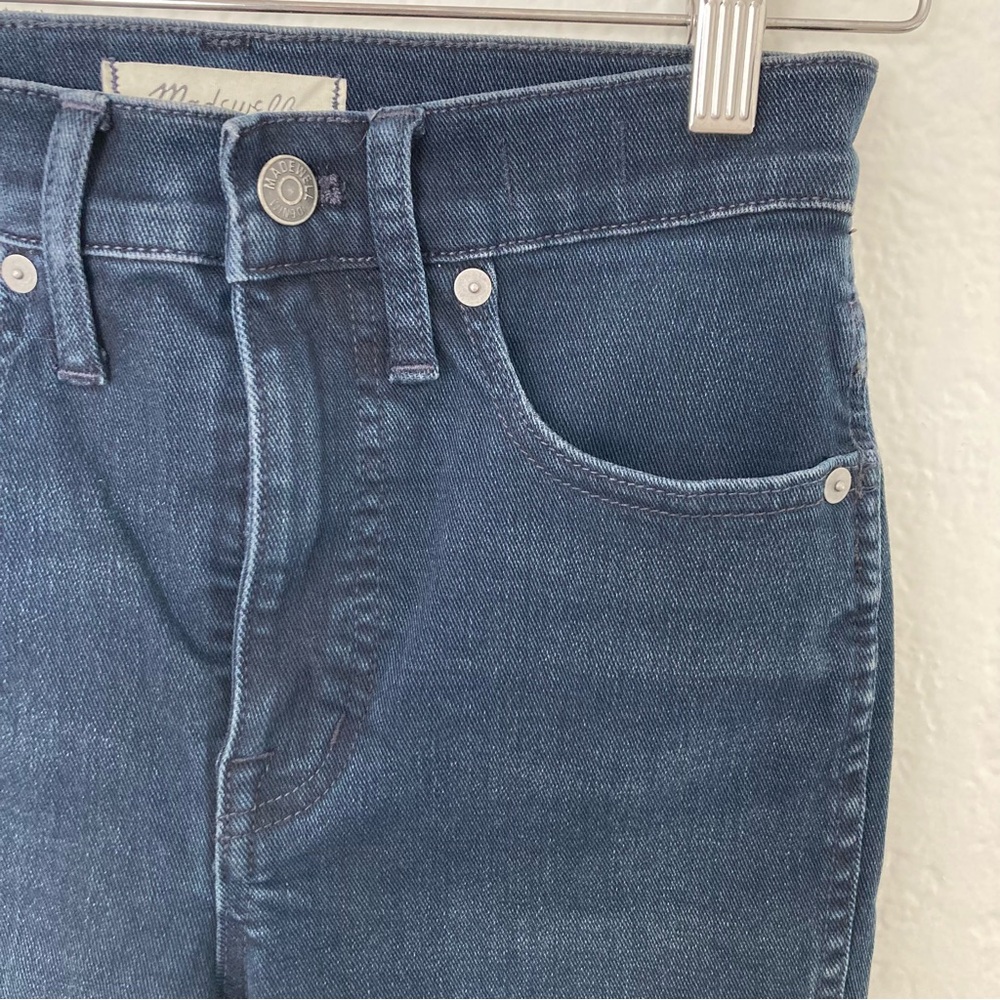 Madewell 10” High Rise Skinny Denim Jeans Distressed Knee Light Wash, Size 24